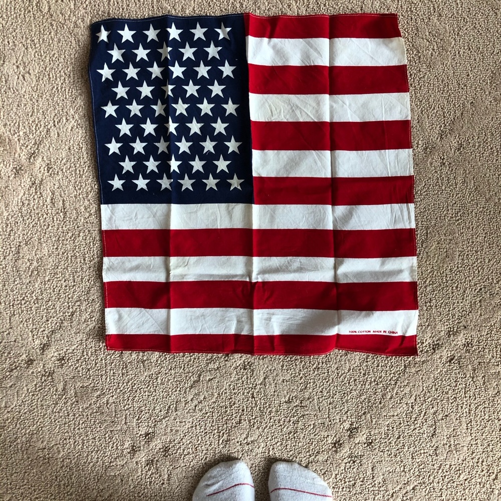 American flag bandana